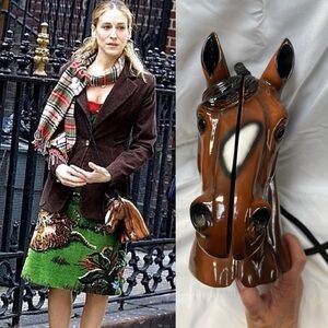 Timmy Woods Horse Equestrian Bag Purse Carrie Bradshaw Sex in the City